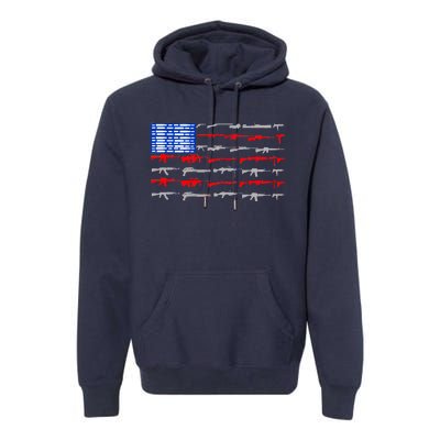 USA Flag: 2nd Amendment Gun Flag Rights Premium Hoodie