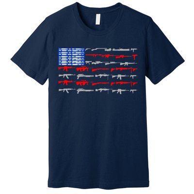 USA Flag: 2nd Amendment Gun Flag Rights Premium T-Shirt