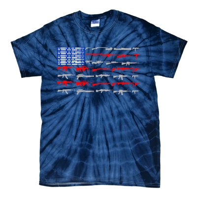 USA Flag: 2nd Amendment Gun Flag Rights Tie-Dye T-Shirt