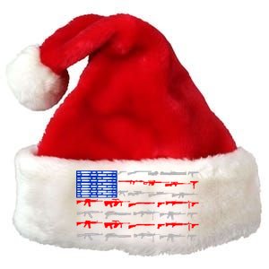 USA Flag: 2nd Amendment Gun Flag Rights Premium Christmas Santa Hat