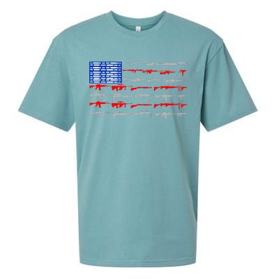 USA Flag: 2nd Amendment Gun Flag Rights Sueded Cloud Jersey T-Shirt