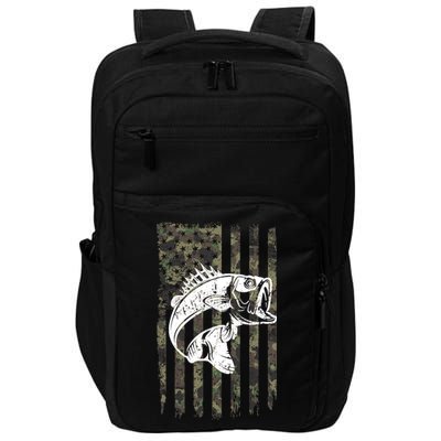 USA Flag Camo Camouflage Fish Impact Tech Backpack