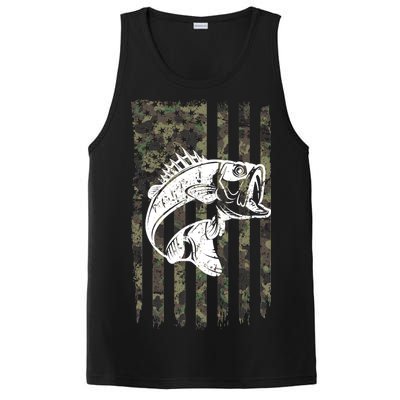 USA Flag Camo Camouflage Fish PosiCharge Competitor Tank