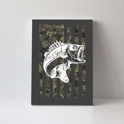 USA Flag Camo Camouflage Fish Canvas