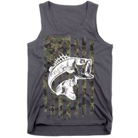 USA Flag Camo Camouflage Fish Tank Top