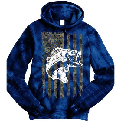 USA Flag Camo Camouflage Fish Tie Dye Hoodie