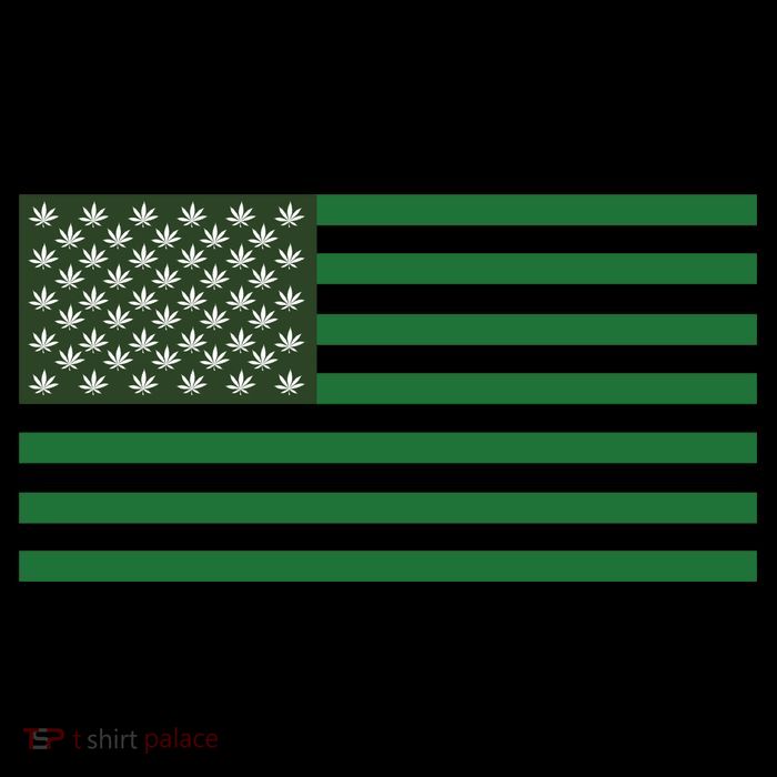 USA Flag Marijuana Cannabis Weed Styled Apron