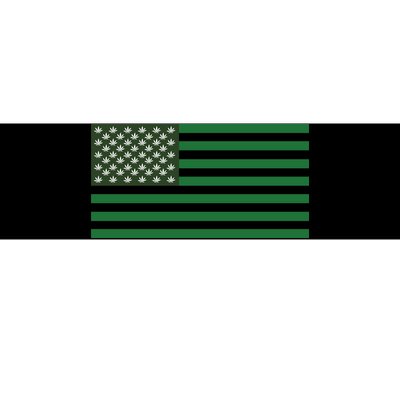 USA Flag Marijuana Cannabis Weed Styled Bumper Sticker