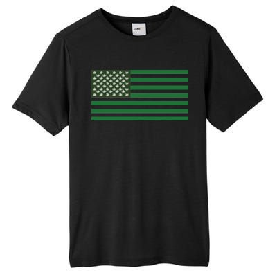 USA Flag Marijuana Cannabis Weed Styled Tall Fusion ChromaSoft Performance T-Shirt