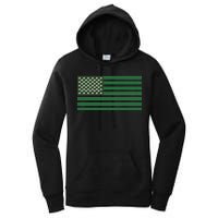 USA Flag Marijuana Cannabis Weed Styled Women's Pullover Hoodie