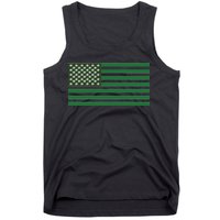 USA Flag Marijuana Cannabis Weed Styled Tank Top