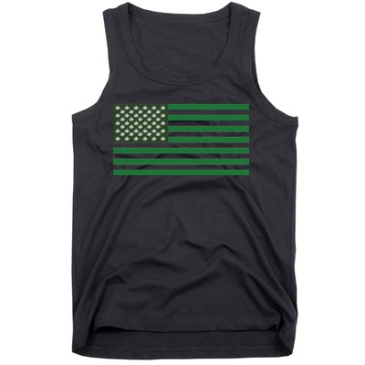 USA Flag Marijuana Cannabis Weed Styled Tank Top