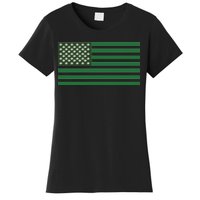 USA Flag Marijuana Cannabis Weed Styled Women's T-Shirt