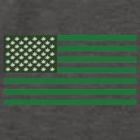 USA Flag Marijuana Cannabis Weed Styled Vector Backpack