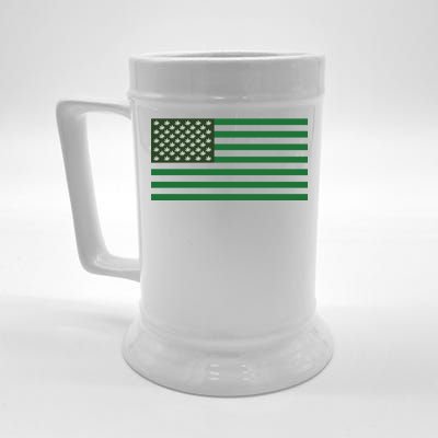 USA Flag Marijuana Cannabis Weed Styled Beer Stein