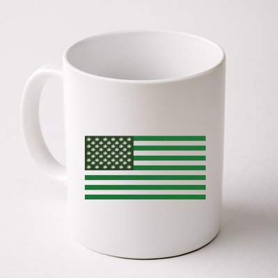 USA Flag Marijuana Cannabis Weed Styled Coffee Mug