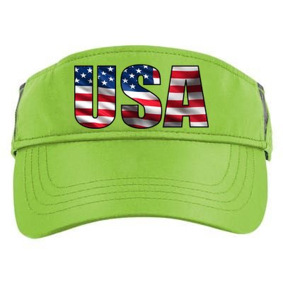 USA Flag Team Logo Adult Drive Performance Visor