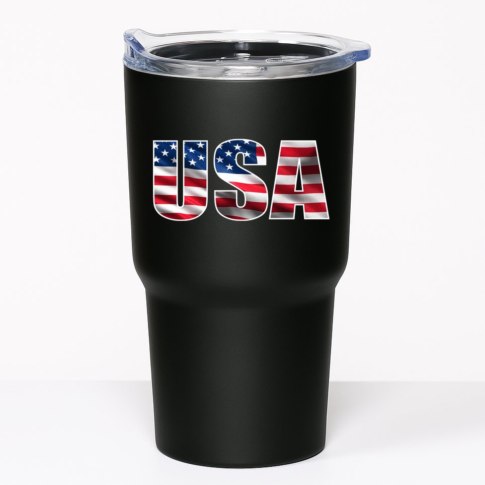 USA Flag Team Logo Tumbler