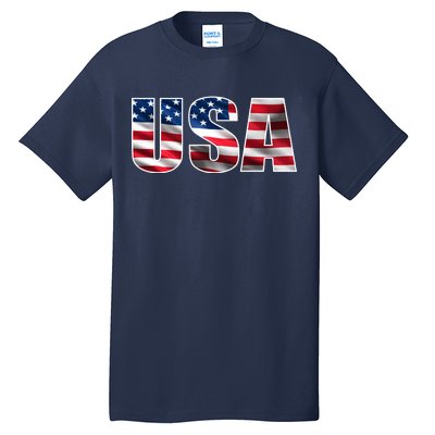 USA Flag Team Logo Tall T-Shirt