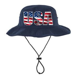 USA Flag Team Logo Legacy Cool Fit Booney Bucket Hat