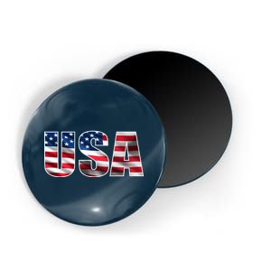 USA Flag Team Logo Magnet