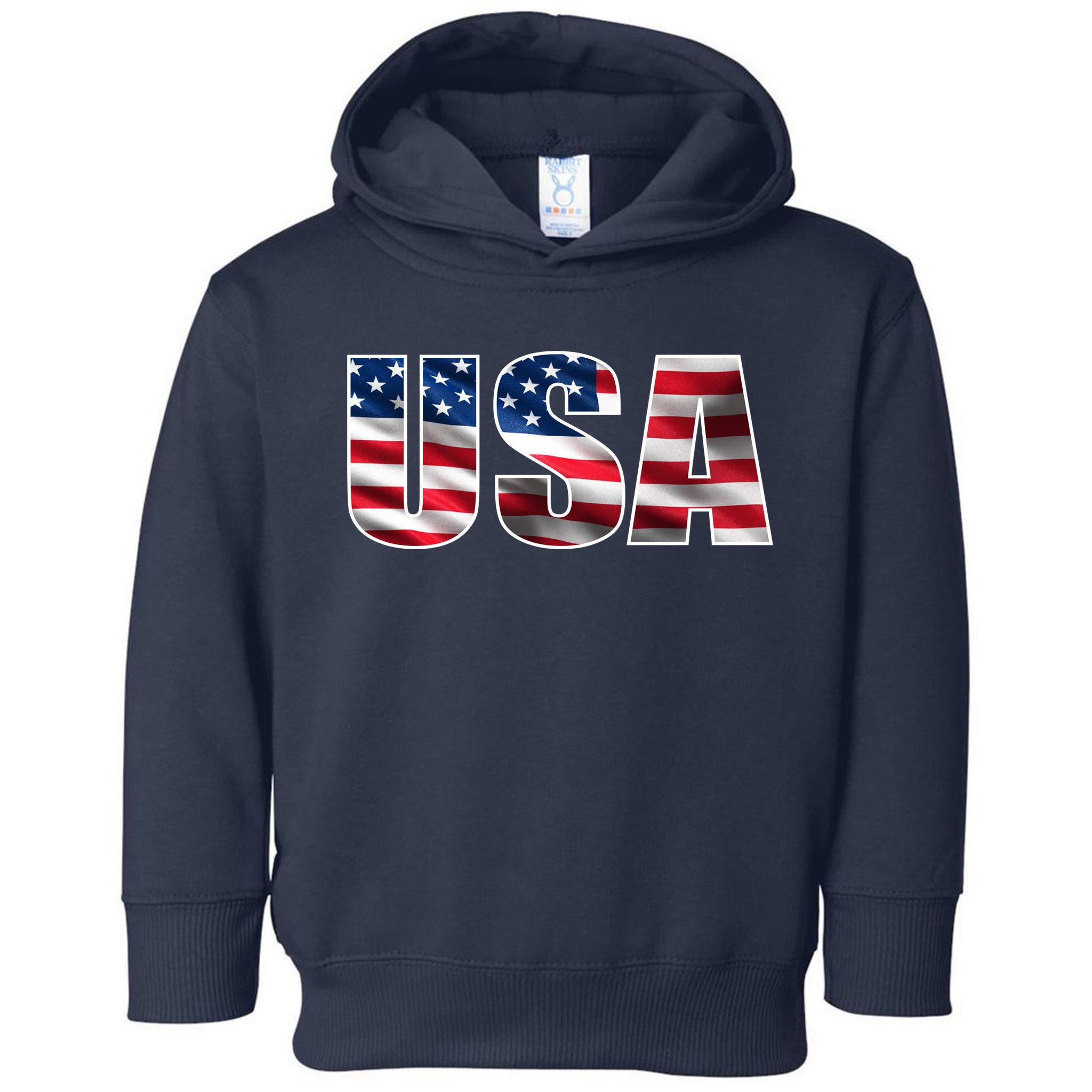USA Flag Team Logo Toddler Hoodie