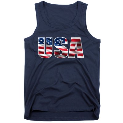 USA Flag Team Logo Tank Top