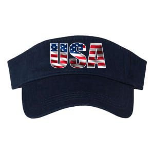 USA Flag Team Logo Valucap Bio-Washed Visor