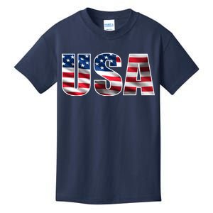 USA Flag Team Logo Kids T-Shirt