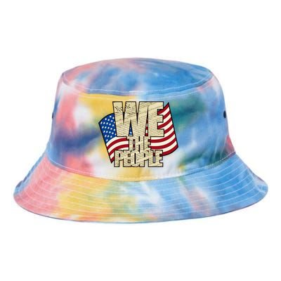 USA Flag: We The People Tie Dye Newport Bucket Hat