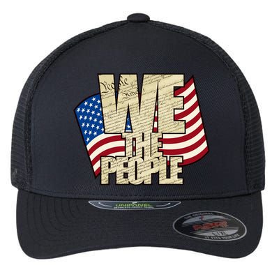 USA Flag: We The People Flexfit Unipanel Trucker Cap