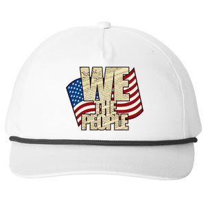 USA Flag: We The People Snapback Five-Panel Rope Hat