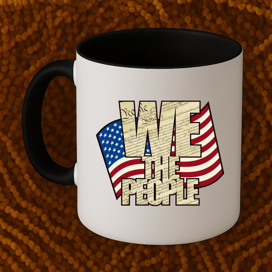 USA Flag: We The People Mug
