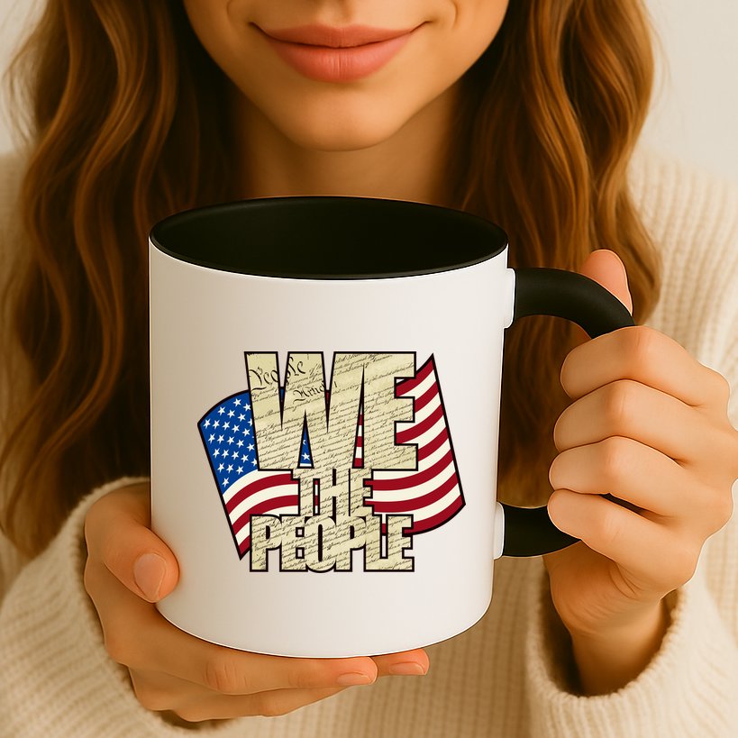 USA Flag: We The People Mug