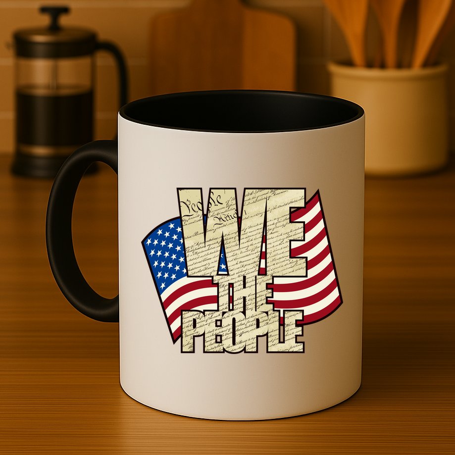 USA Flag: We The People Mug