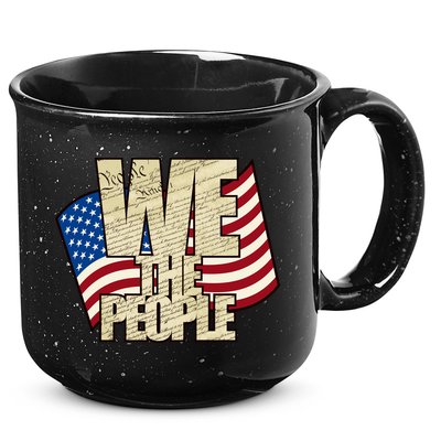 USA Flag: We The People 15oz Campfire Ceramic Mug
