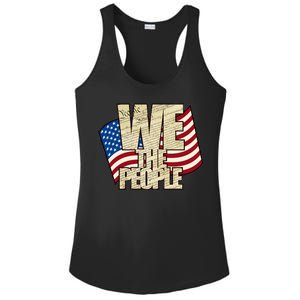 USA Flag: We The People Ladies PosiCharge Competitor Racerback Tank