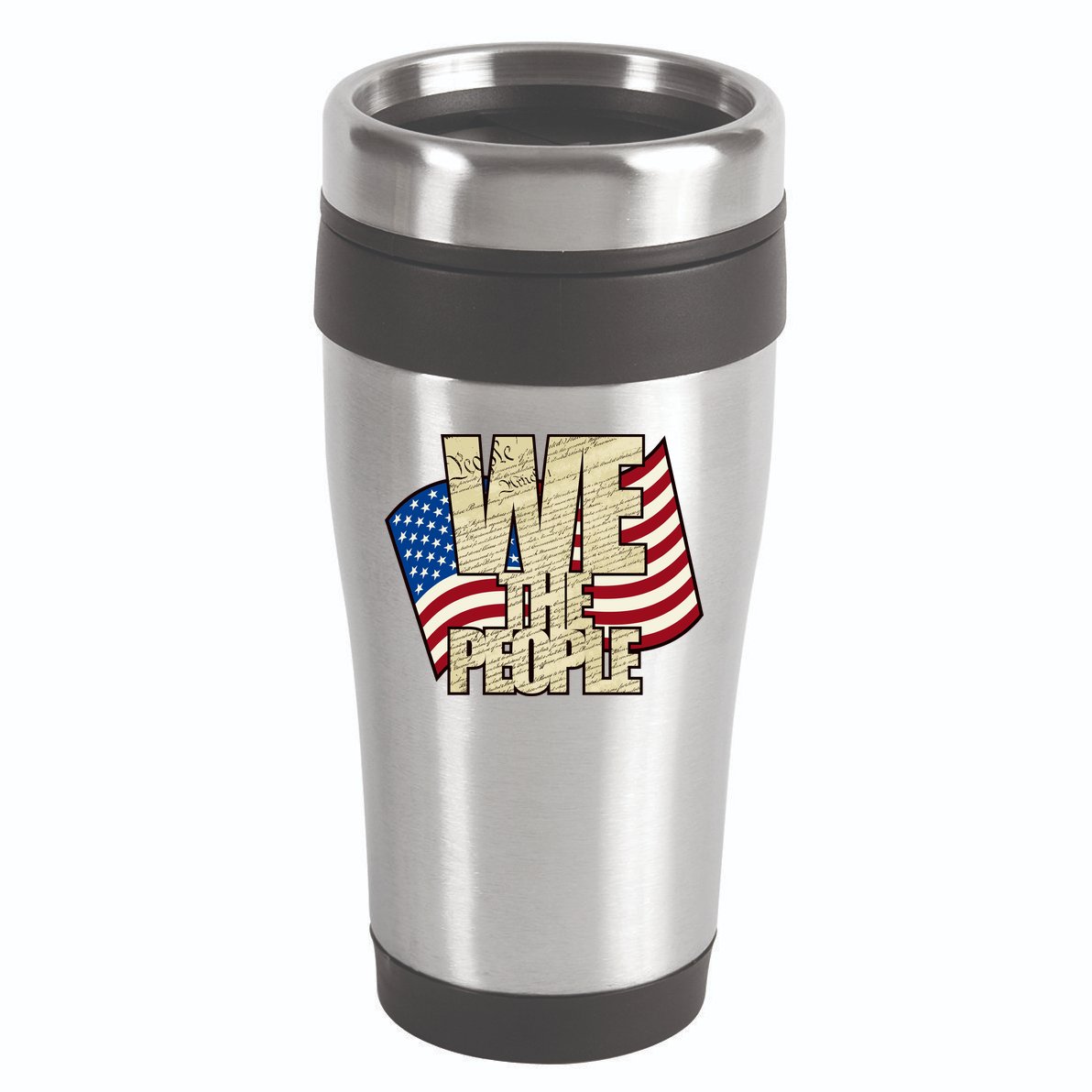 USA Flag: We The People 16oz Travel Tumbler