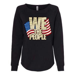 USA Flag: We The People Womens California Wash Sweatshirt