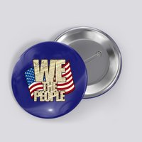 USA Flag: We The People Button