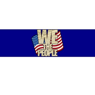 USA Flag: We The People Bumper Sticker