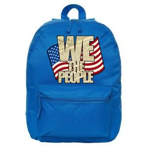 USA Flag: We The People 16 in Basic Backpack