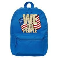 USA Flag: We The People 16 in Basic Backpack