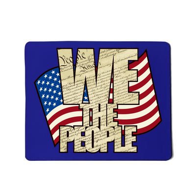 USA Flag: We The People Mousepad