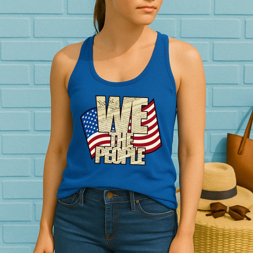USA Flag: We The People Womens Tank Top