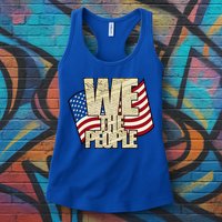 USA Flag: We The People Womens Tank Top