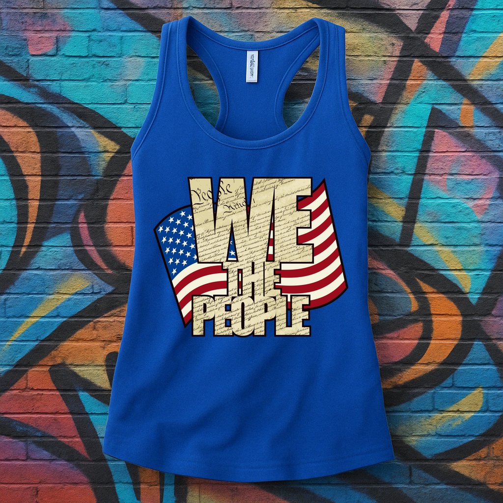 USA Flag: We The People Womens Tank Top