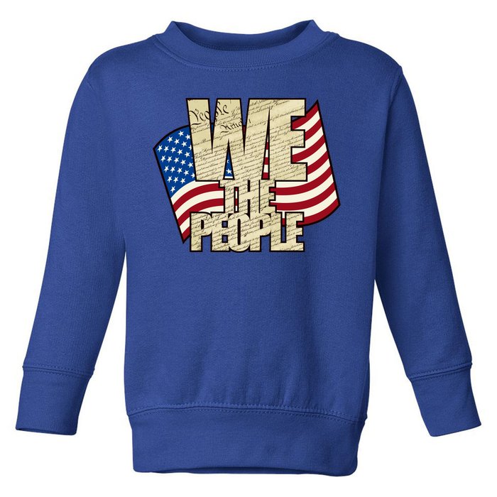 USA Flag: We The People Toddler Sweatshirt