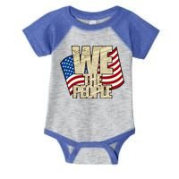 USA Flag: We The People Infant Baby Jersey Bodysuit