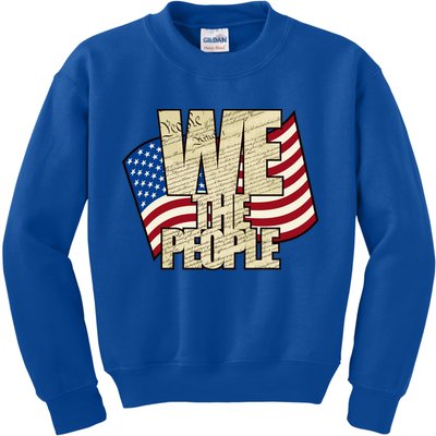USA Flag: We The People Kids Sweatshirt